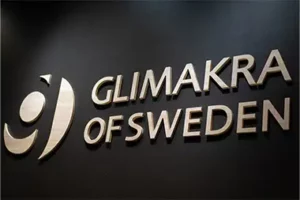 Glimakra of Sweden logotyp på vägg
