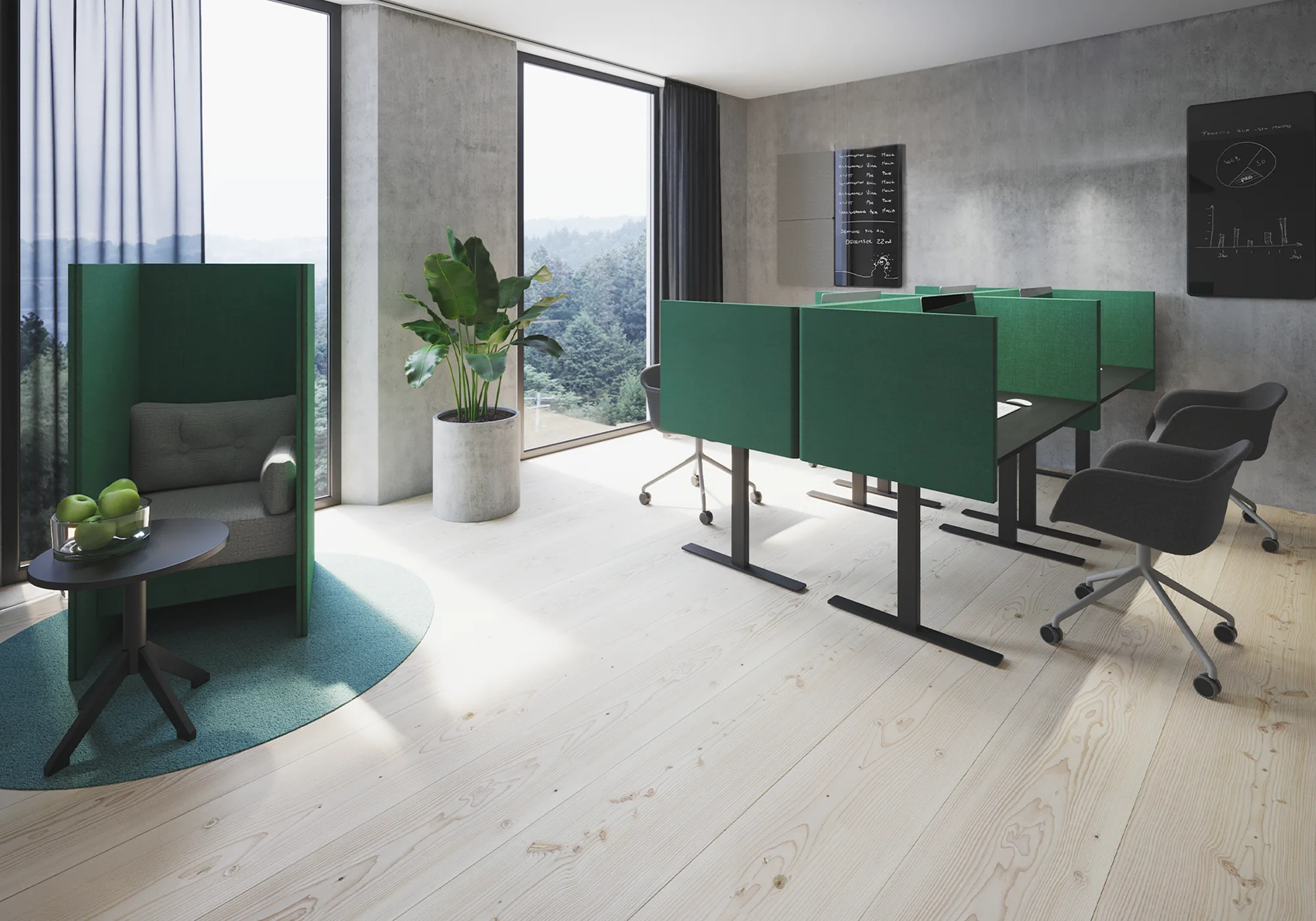 Limbus Original Bordsskärm i kontorsmiljö