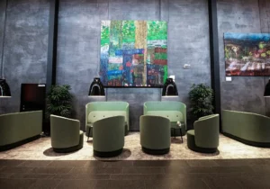 Circles sittmöbler i lobby